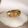 Multi Stone Colour Ring — Stainless Steel product photo 2 | Glossy.pk Pakistan