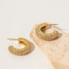 C earrings anti-tarnish jewellery from Glossy.pk, Lahore