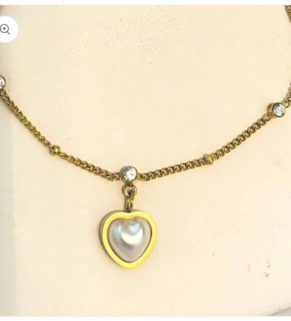 Heart Bracelet (Stainless Steel) — jewellery from Glossy.pk, Pakistan