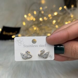 White Swan Earrings