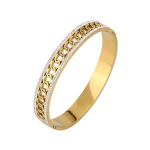 Chain Pattern Bangle-Cuff