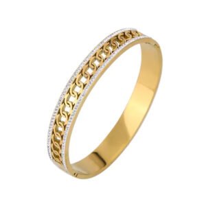 Chain Pattern Bangle-Cuff — jewellery from Glossy.pk, Pakistan