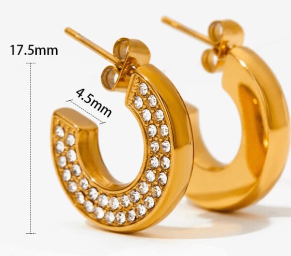 Glint Mini CZ Hoop — jewellery from Glossy.pk, Pakistan