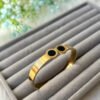 Big Stone Bangle — Adjustable Stainless Steel (Thai import) product photo 2 | Glossy.pk Pakistan