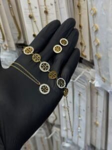 Bracelet & Earrings Set — Stainless Steel — jewellery from Glossy.pk, Pakistan