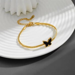 FlutterChain Bracelet — Black