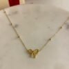 Bow Ribbon Pendant Necklace — Stainless Steel — jewellery from Glossy.pk, Pakistan