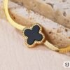 Clover snake chain bracelet anti-tarnish jewellery from Glossy.pk, Lahore