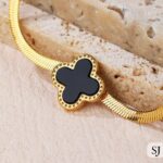 Clover snake chain bracelet - Image 5