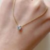 Single Stone Stainless Steel Necklace product photo 2 | Glossy.pk Pakistan