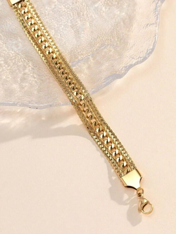 Double Curb Bracelet — jewellery from Glossy.pk, Pakistan