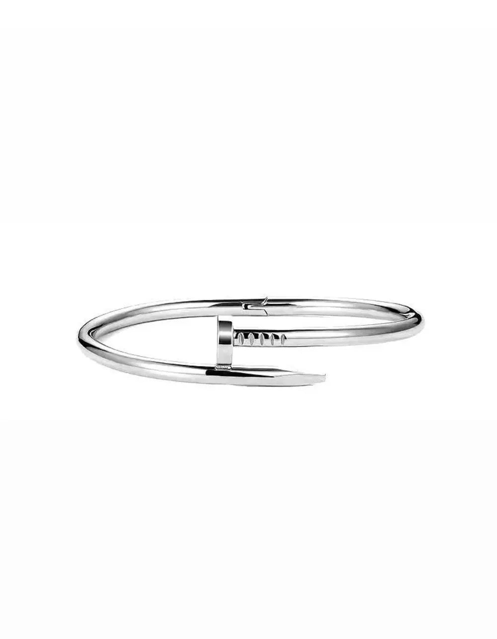 IMG-3459 Silver Nail Bangle - Image 1
