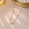 Bow pendant necklace (stainless steel) product photo 2 | Glossy.pk Pakistan