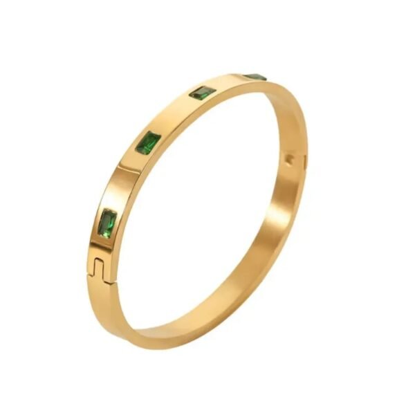 Green Stoned Bangle — jewellery from Glossy.pk, Pakistan