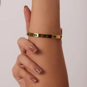 Green Stoned Bangle product photo 3 | Glossy.pk Pakistan