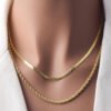 Milas Twisted & Snake Chain Necklace Combo — jewellery from Glossy.pk, Pakistan
