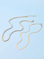 Milas Twisted & Snake Chain Necklace Combo - Image 3