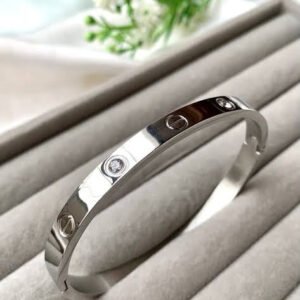 Silver stainless-steel bracelet