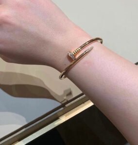 Nail Bangle — Stainless Steel, Gold Plated product photo 2 | Glossy.pk Pakistan