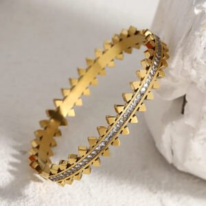 Spikey Bangle — Pure Stainless Steel