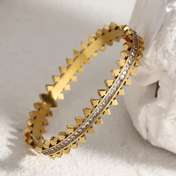 Spikey Bangle — Pure Stainless Steel — jewellery from Glossy.pk, Pakistan