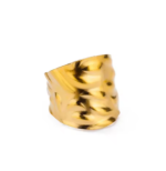 Adjustable Rough and Chunky Ring-Gold - Image 5