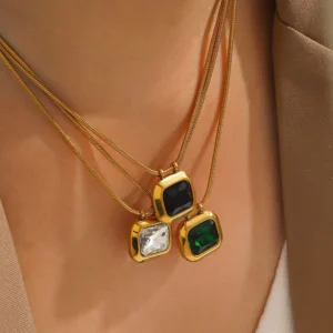 Stone Necklace (Four Colours)