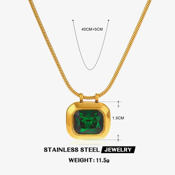 Diamond Stone Neckless anti-tarnish jewellery from Glossy.pk, Lahore