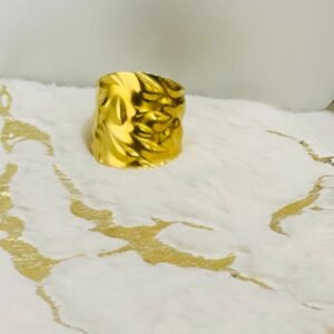 Adjustable Rough & Chunky Ring — Gold Finish