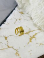 Adjustable Multi Layered Ring- Gold - Image 3
