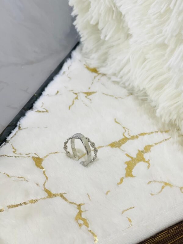 Adjustable Criss Cross Ring Silver anti-tarnish jewellery from Glossy.pk, Lahore