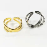 Adjustable Criss Cross Ring Silver - Image 3