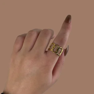 Adjustable Multi‑Layered Ring — Gold Plated