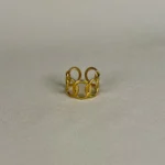 Adjustable Multi Layered Ring- Gold - Image 3