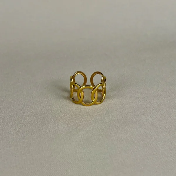 Adjustable Multi‑Layered Ring — Gold Plated product photo 2 | Glossy.pk Pakistan