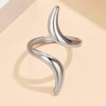 Adjustable Layered Ring- Silver - Image 6