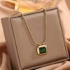 Diamond Stone Neckless anti-tarnish jewellery from Glossy.pk, Lahore