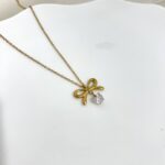 New zircon bow necklace - Image 3