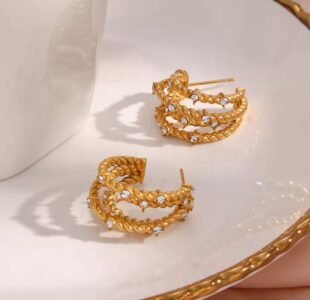 E.B. Belle Stylish Earring — Stainless Steel — jewellery from Glossy.pk, Pakistan