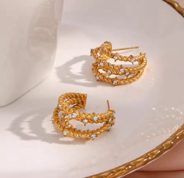 E.B. Belle Stylish Earring — Stainless Steel — jewellery from Glossy.pk, Pakistan