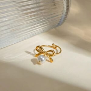 Bow-style ring (stainless steel) product photo 4 | Glossy.pk Pakistan
