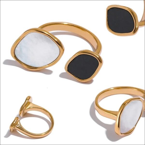 Acrylic Sheel Adjustable Ring product photo 4 | Glossy.pk Pakistan