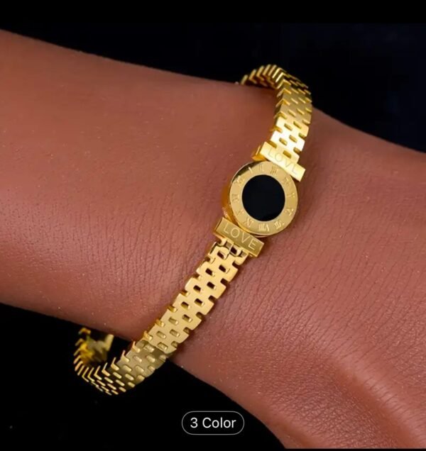 Black Stone handcuff — jewellery from Glossy.pk, Pakistan