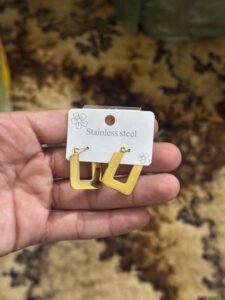 Stainless Steel New Design Earrings product photo 2 | Glossy.pk Pakistan