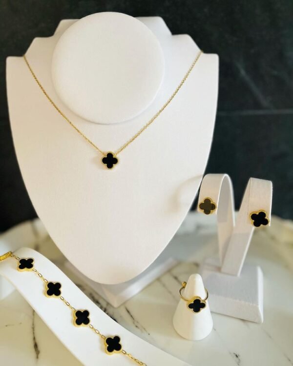 Clover Combo Stainless Steel Set — jewellery from Glossy.pk, Pakistan