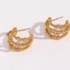E.B. Belle Stylish Earring — Stainless Steel product photo 4 | Glossy.pk Pakistan