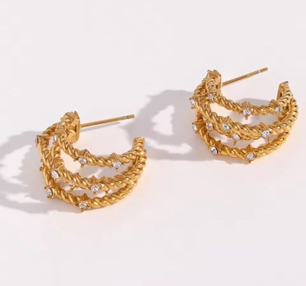 E.B. Belle Stylish Earring — Stainless Steel product photo 4 | Glossy.pk Pakistan