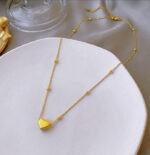 Heart combo Bracelet necklace and studs - Image 2