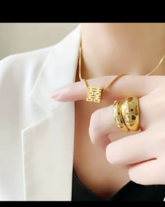 Statement Stainless Steel Necklace product photo 3 | Glossy.pk Pakistan