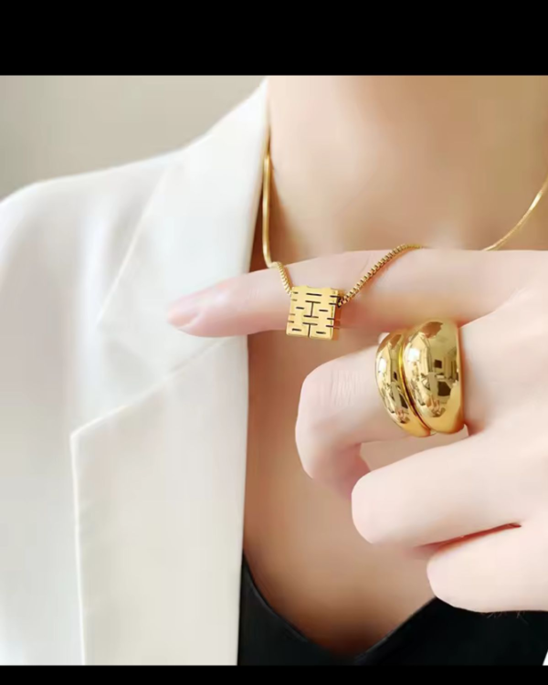 Statement Stainless Steel Necklace product photo 3 | Glossy.pk Pakistan